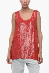 P.a.r.o.s.h Sequined Tank Top