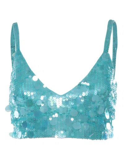 P.A.R.O.S.H SEQUINED TOP,D311501 GRANDEUR051