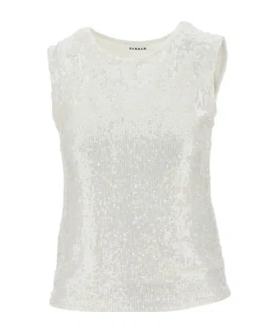P.a.r.o.s.h . Sequined Top In White