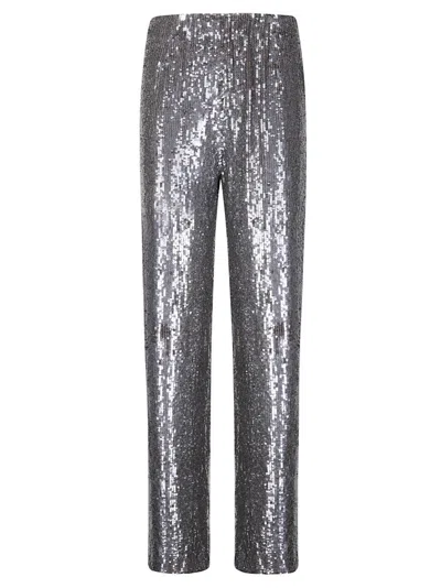 P.A.R.O.S.H SEQUINED TROUSERS WITH ELASTICATED WAIST