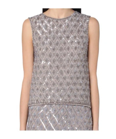 P.A.R.O.S.H P.A.R.O.S.H. SEQUIN DETAILED SLEEVELESS TOP