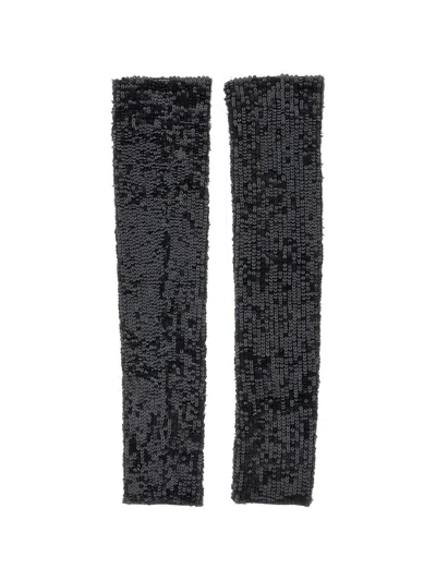 P.a.r.o.s.h Sequin-embellished Arm Warmers In Black