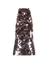 P.a.r.o.s.h Open Back Tank Top With Sequined Front In Brown