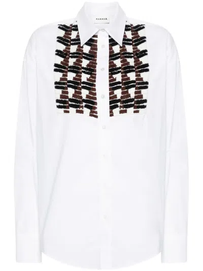 P.A.R.O.S.H SEQUINNED COTTON SHIRT