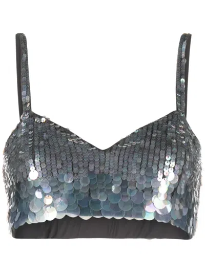 P.A.R.O.S.H SEQUINNED CROP TOP