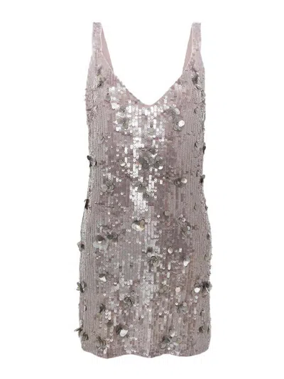 P.A.R.O.S.H VESTIDO CORTO - GRIS