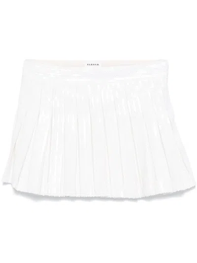 P.a.r.o.s.h Sequinned Mini Skirt In Beige
