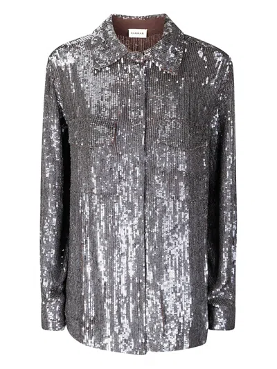 P.a.r.o.s.h Sequinned Shirt In Gray