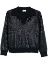 P.a.r.o.s.h Sequinned Sweater In Blue