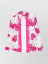 P.a.r.o.s.h Serenella Floral Print Long Sleeves Shirt In Neutrals