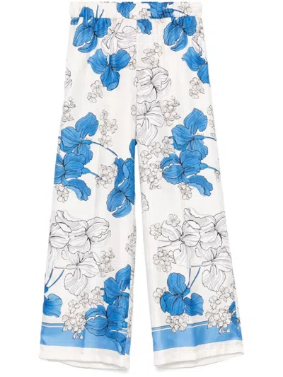 P.A.R.O.S.H PAROSH SERENELLA FLORAL PRINT WIDE-LEG TROUSERS