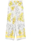Shop P.a.r.o.s.h Serenella Trousers In Grey