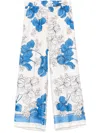 Shop P.a.r.o.s.h Serenella Trousers In White