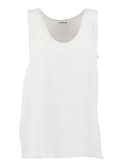 P.a.r.o.s.h . Blusa S/maniche In White
