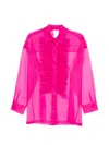 P.a.r.o.s.h Shake Ruffled Blouse In Pink