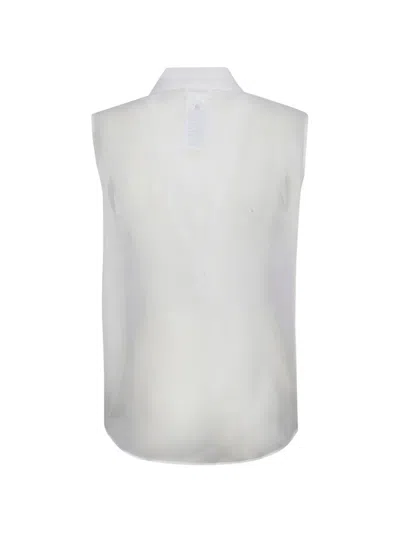 P.a.r.o.s.h Shake Ruffled Shirt In White