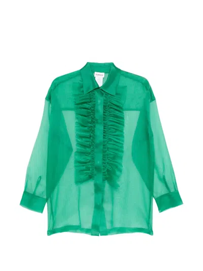 P.a.r.o.s.h Shake Shirt In Green