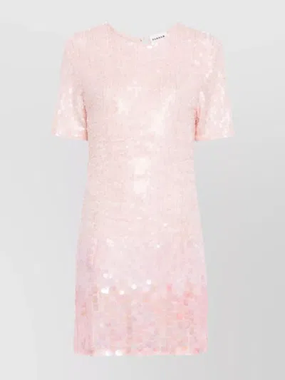 P.A.R.O.S.H SHIMMERING OMBRÉ SEQUIN MINI DRESS
