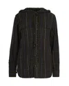 P.a.r.o.s.h Camicia Con Fantasia Tartan Verde Oliva In Black