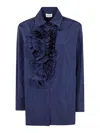 P.a.r.o.s.h Ruffle-detailing Blouse In Blue