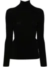 P.a.r.o.s.h Parosh Leila Wool Turtleneck Sweater In Black
