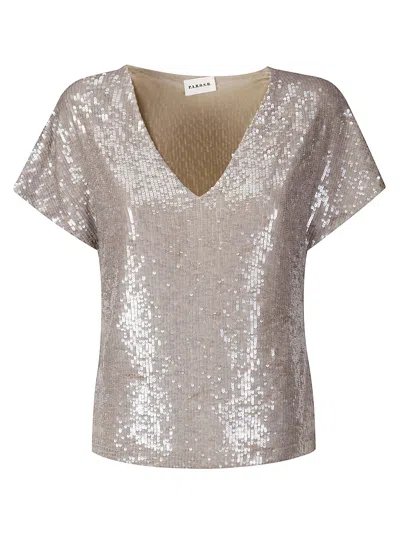 P.a.r.o.s.h Shirt In Grey Melange Chiar