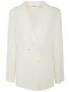 P.a.r.o.s.h Parosh Single-breasted Blazer Jacket In White