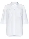 P.a.r.o.s.h White Cotton Shirt In White