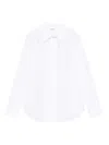 P.a.r.o.s.h Womens Eyelet Detail Long Sleeve Shirt In White
