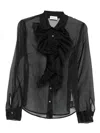 P.a.r.o.s.h Shirt With Ruffles In Black