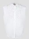 P.a.r.o.s.h Canyox Lace Embroidery Shirt Shirts White