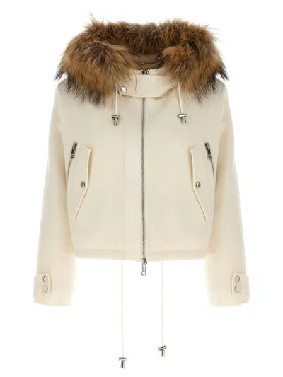 P.A.R.O.S.H P.A.R.O.S.H. SHORT PARKA WITH FUR COAT