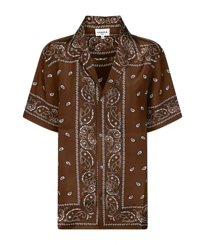 P.a.r.o.s.h . Short Sleeve Buttoned Shirt In Brown