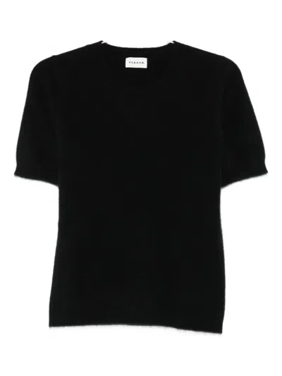 P.a.r.o.s.h Short-sleeve Horse-hair T-shirt In Black
