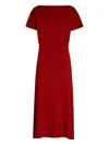 P.a.r.o.s.h Parosh Lime Knitted Long Dress In Red
