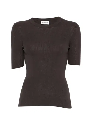 P.a.r.o.s.h Short-sleeve Sweater In Brown