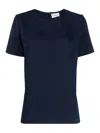 P.a.r.o.s.h P. A.r. O.s. H. Woman Top Navy Blue Size M Polyester In Blue