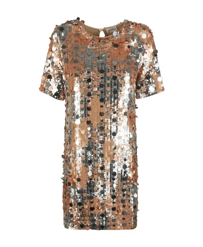 P.a.r.o.s.h Short-sleeved Dress In Multicolor