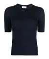 P.a.r.o.s.h Short-sleeved Rib Sweater In Black