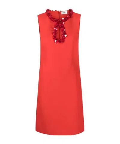 P.A.R.O.S.H SHORT SLEEVELESS DRESS