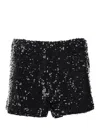 P.a.r.o.s.h Stylish Shorts With Sequin Detail And Elastic In Black