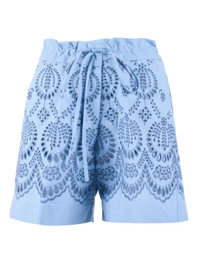 P.a.r.o.s.h Parosh Shorts Woman Color Blue
