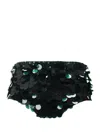 P.a.r.o.s.h Elastic Waistband Shorts Featuring Sequin Embellishments In Multi
