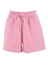 P.a.r.o.s.h Striped-pattern Shorts In Pink