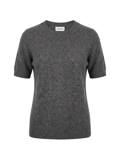 P.a.r.o.s.h Short-sleeve Knit Sweater In Gray