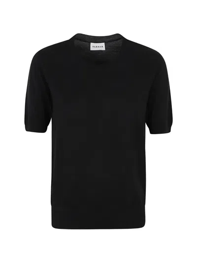 P.a.r.o.s.h Parosh Linfa Wool-blend Crew-neck Sweater In Black