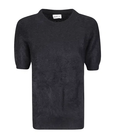 P.a.r.o.s.h Short-sleeved Knit Top In Black