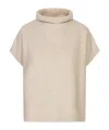 P.a.r.o.s.h Short-sleeved Turtleneck Pullover In Brown