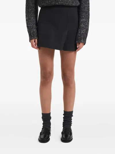 P.a.r.o.s.h Side-slit Mini Skirt In Blue