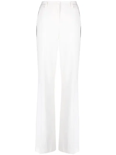 P.A.R.O.S.H SIDE-STRIPE FLARED TROUSERS